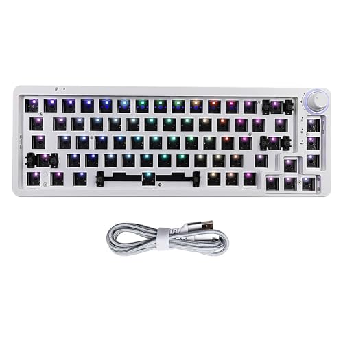 Aurgiarme LK67/KF068 - Kit de teclado mecánico para juegos intercambiable en caliente, estructura de junta de cable, kits de teclado personalizados