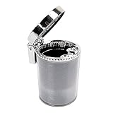 Buen sellado, no se propaga a prueba de olores de humo: este cenicero con tapa a prueba de olores tiene una excelente estabilidad y sellado, lo que le brinda un espacio limpio e inodoro después de fumar.