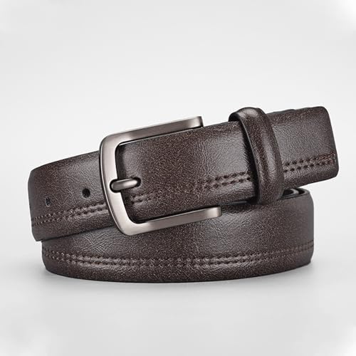 Fashion Belt Men's Belt 105cm, 115cm, 125cm Belt Men's Fashionable Versatile Alloy Pin Buckle Belt for Men's Belts