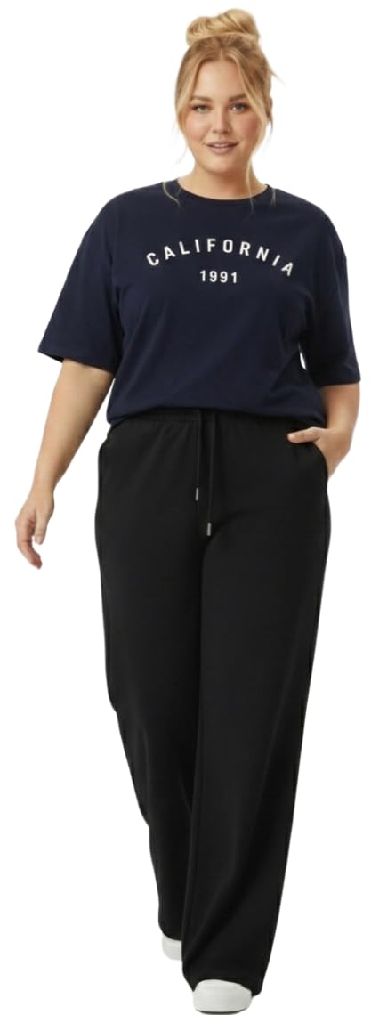 Women Oversized T-Shirt and Lower Set TrackSuit for Women | Oversize Baggy Loose Fit T-Shirt with Joggers Track Pants |Printed Oversize Top with Lower Combo Set-image-21