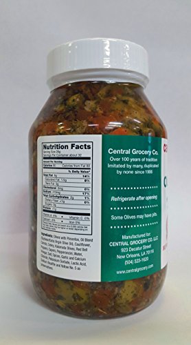 image for CENTRAL GROCERY Co. Central Grocery Olive Salad - 32 oz (Pack of 1) Pe
