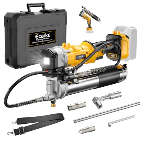 Ecarke Cordless Grease Gun Compatible with DeWalt 20V Battery...