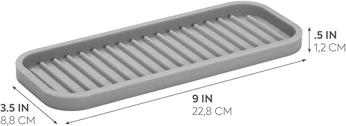 Miniatura 2 de InterDesign protector divisor de silicona para fregadero, trasparente