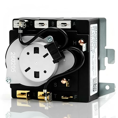 WE04X24550 234D2377P004 Dryer Timer Compatible with GE Hotpoint Dryer Timer GTD42EASJ2WW GTD48EASW0WB GTD42EASJ1WW GTD42GASJ2WW GTX42GASJ2WW Replacement TMD14M30 WE04X24549 TMD16M12 234D2377P003