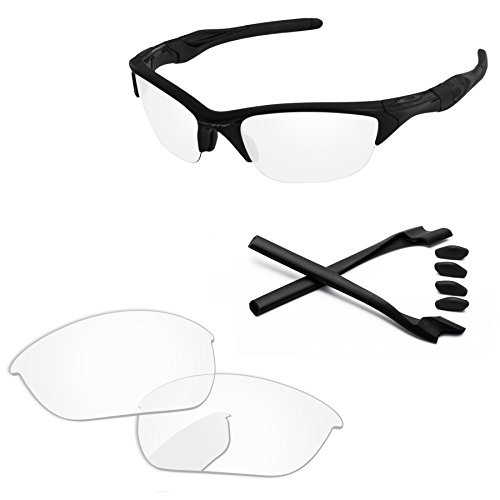 Image of Replacement Lenses & Rubber Kits for Oakley Half Jacket 2.0 OO9144 62mm - Precision Fit, UV Block, Impact Resistant