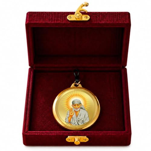 Image of DIVINITI 24K Gold Plated Double-Sided Religious Pendant with Premium Gift Box, Spiritual Locket for Men & Women, Devotional Jewellery for Gifting & Everyday Wear