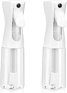 Continuous Spray Bottle for Hair-6.8 OZ(200ML) 2 Pack Empty Ultra Fine Water Mist Sprayer for Hairstyling, Salons, Cleaning, Plants, Misting & Skin Care - Reusable Beauty Spray Bottle (6.8OZ-2PACK)