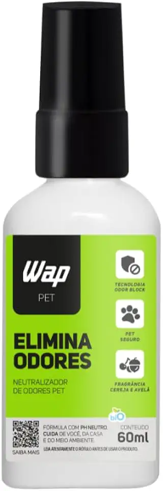 WAP Eliminador e Neutralizador de Odores Pet ELIMINA ODORES 60 ML em Spray