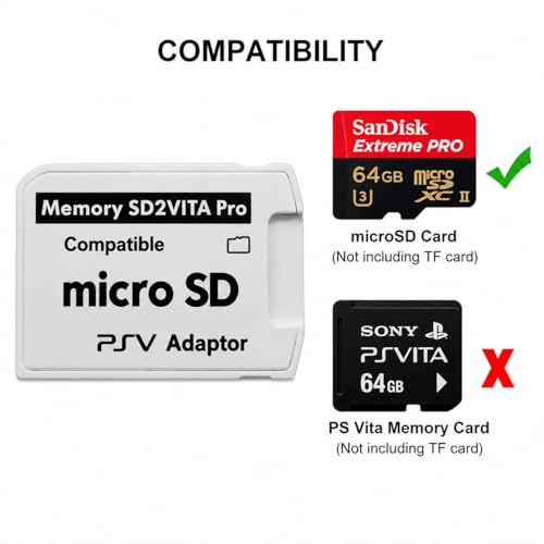 Image of SD2Vita Pro 5.0 Adapter for PS Vita | Convert Micro SD Card to PS Vita Storage | Compatible with PSV 1000 /2000 & PSTV | Supports Up to 512GB /1TB MicroSD | HENkaku 3.60-3.74