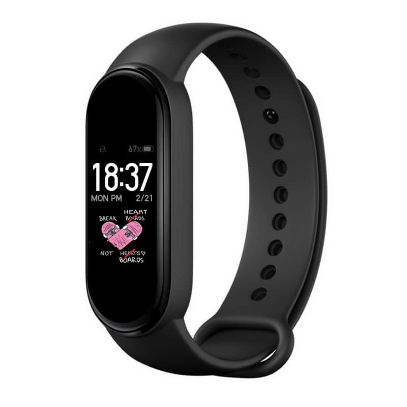 15 YEARS WARRANTY M10 Fitness Band with OLED Display – Waterproof Health Tracker for Real-Time Heart Rate, Blood Pressure, Sleep & Calorie Tracking, Perfect for Men & Women