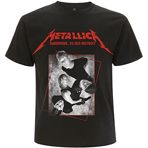 T-shirt Metallica Hardwired au motif Concrete sérigraphié durable