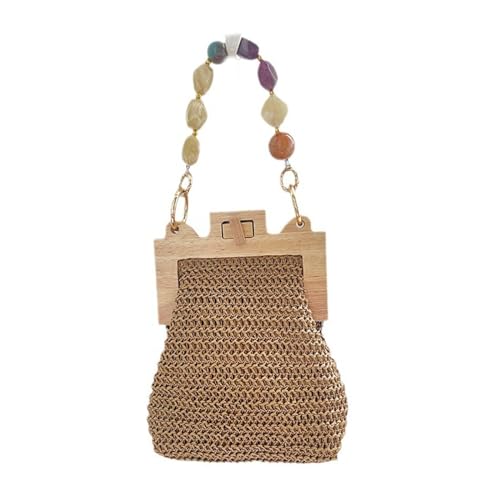 Bolso de mano para playa vintage: el capazo tejido a mano ideal para tus días de verano