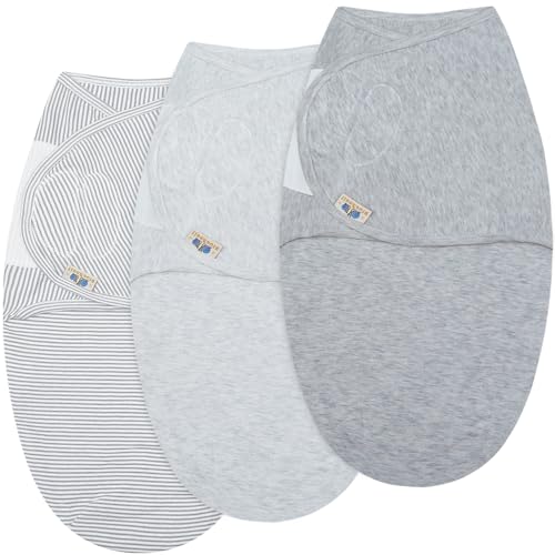 BlueSnail Ultra Soft Newborn Essentials Easy Wrap Swaddle Blankets, Adjustable ...
