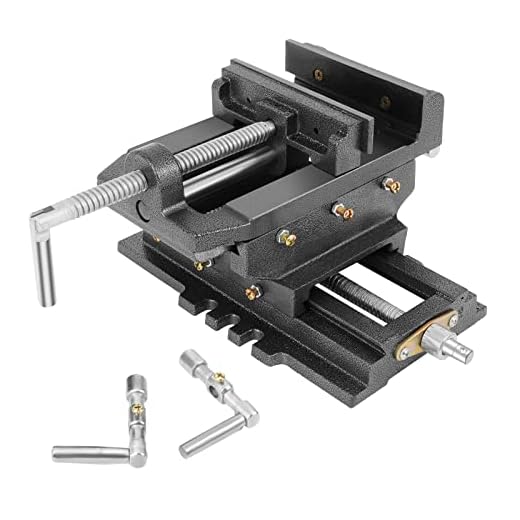 GYZJ " Drill Press Milling Vise, in Jaw Width, . in Max Jaw Opening, Bench Mount Clamp Machine Vice Holder Clamping Tool for CNC Woodworking Milling Machine