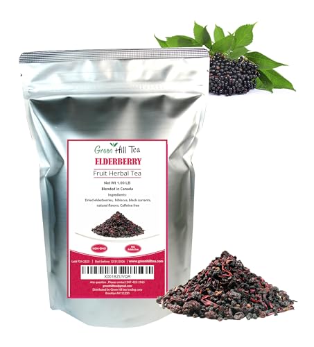 Elderberry Fruit Herbal Tea, A natural tea known for its Health properties (Elderberry Fruit Herbal Tea 1 LB)