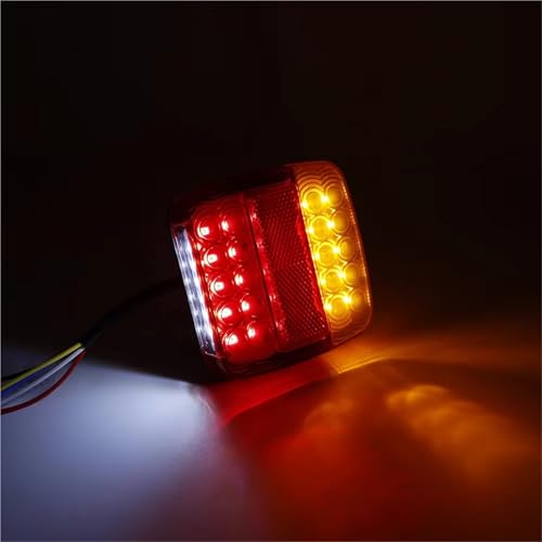 Feux arrière LED super lumineux avec éclairage plaque intégré pour remorques - 5