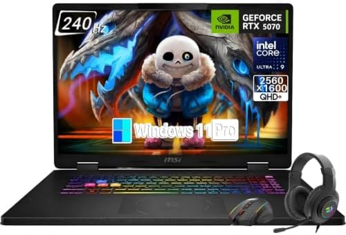 msi Crosshair 18 HX AI 18" Gaming Laptop, Intel Core Ultra 9 275H...