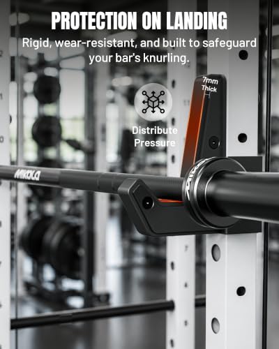 Mikolo J Hooks for 2" x 2" Power Rack, Sandwich J Hook as Power Rack Attachments, Heavy Duty Squat Rack Accessories, J Cups Barbell Holders for Home Gym 2 Mikolo J Hooks for 2" x 2" Power Rack, Sandwich J Hook as Power Rack Attachments, Heavy Duty Squat Rack Accessories, J Cups Barbell Holders for Home Gym - Image 2
