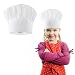 Lusofie Kids Chef Hat Adjustable White Chef Hats Elastic Kitchen Cooking Cap Baker Hat Chef Hat for Kids Girls Boys