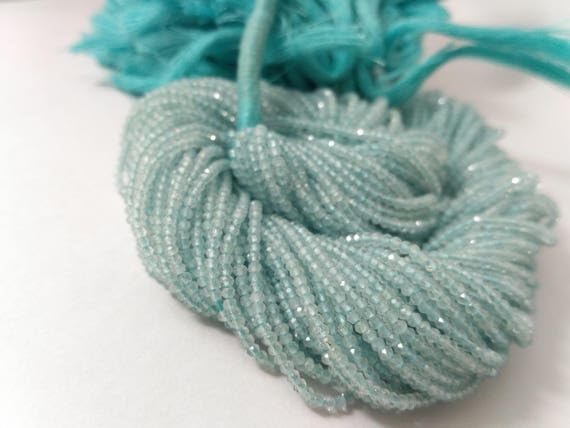Aigue-marine perles facettées pour créer un bracelet d'été bohème