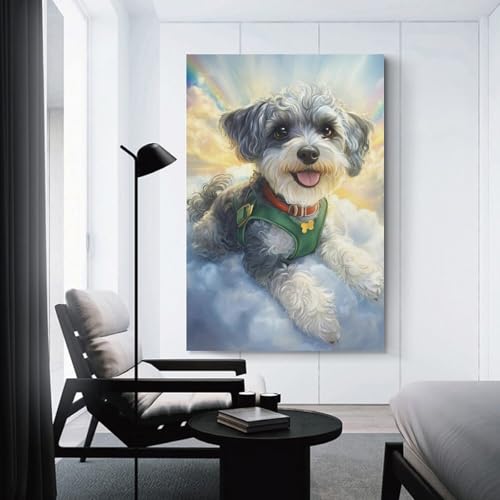 Shih Tzu décoration murale tableau salon impression toile 50x75cm - 3