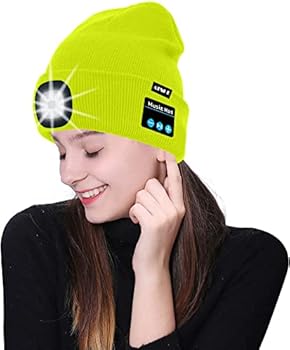 ATNKE LED Mütze mit Licht,Wiederaufladbare USB Laufmütze mit Licht