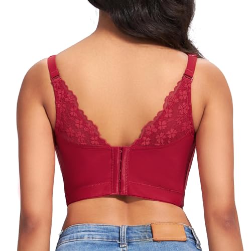 Image of FallSweet Push Up Bras for Women Corset Top Bustier Padded Underwire Bra Add One Cup