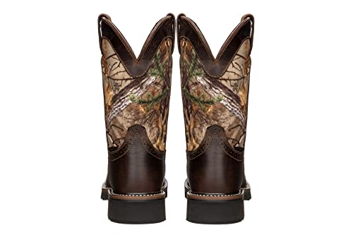 Image of Golden Fox 11 inch Waterproof Square Toe Composite Toe Pull-On Western Work Boot Lightweight Outsole Industrial
