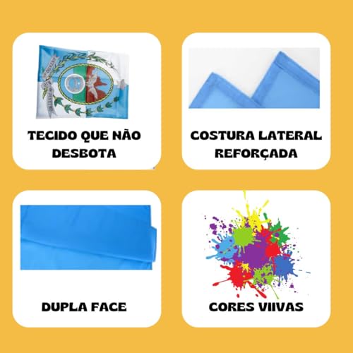 Bandeira Brasil Grande 90x150 com cores vivas