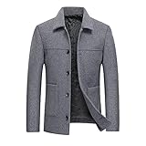 kurzmantel herren 70% Polyester und 30% Baumwolle. Sehr weich und warm,perfekt für den kommenden Winter.