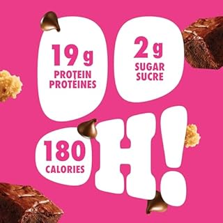 Pure Protein Bars - Nutritious, Gluten Free protein bar, made with Whey protein blend - low sugar, protein snack. Deliciously satisfying. Made in Canada, Brookie (Pack of 6)
