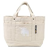 moz モズ トートバッグ ＜ 帆布/ポケット付き＞ Mサイズ 約34x21cm ナチュラル PL-BG07