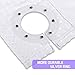 YQN No Hook Shower Curtain with Snap-in Fabric Liner Set, Thickening Waffle Weave Fabric Shower Curtains for Bathroom Hotel with Mesh Top Window, Waterproof & Machine Washable - White 74