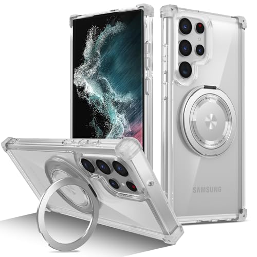 Coque Samsung S21 Ultra aimantée induction antichoc transparente 360 degrés