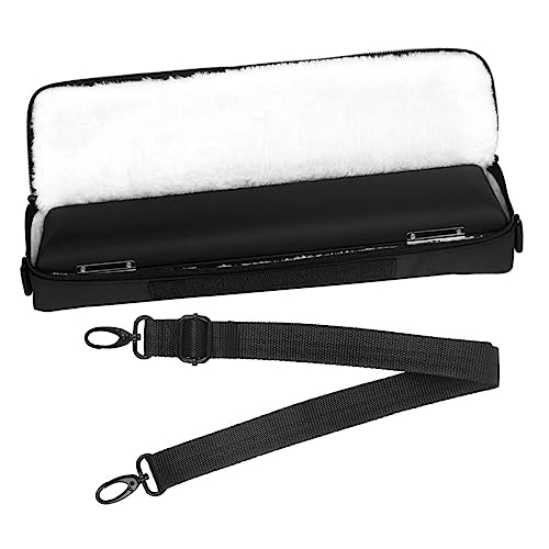 NULYLU 16 Hole Flute Storage Case Set Portable Flute Bag with Adjustable Shoulder Strap Durable Protection for Wind Instruments Carrying Box for Flute and Accessories