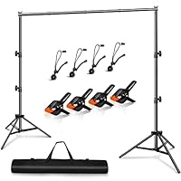 Heysliy Fotohintergrund Ständer Set 3x2m – Verstellbares Hintergrundsystem für Fotografie, Foto Hintergrund, Backdrop Stand, Hochzeit & Party Deko mit Tragetasche