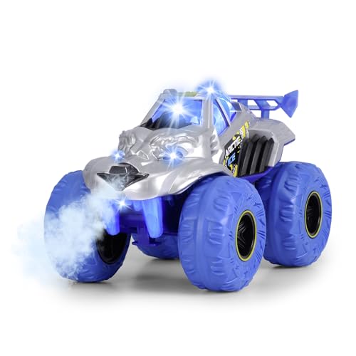 Dickie Toys - Arctic Ice Monster Auto (25 cm) - großer Monstertruck ab 3 Jahre mit Dampf-Funktion & Gummireifen, Spielzeugauto für Kinder mit Freilauf, Licht & Sound, inkl. Batterien Dickie Toys - Arctic Ice Monster Auto (25 cm) - großer Monstertruck ab 3 Jahre mit Dampf-Funktion & Gummireifen, Spielzeugauto für Kinder mit Freilauf, Licht & Sound, inkl. Batterien