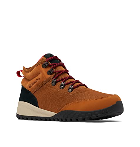 Columbia Men's Fairbanks Mid, Caramel/Mountain Red, 11