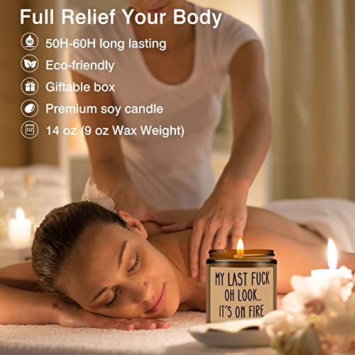 Scented Candles Gifts For Women, Lavender Scented Aromatherapy Candle For Women, Soy Wax Amber Jar Scented Candle, Great Birthday, Housewarming, Encouragement, Congratulation Gift For Female Friend #TOP5