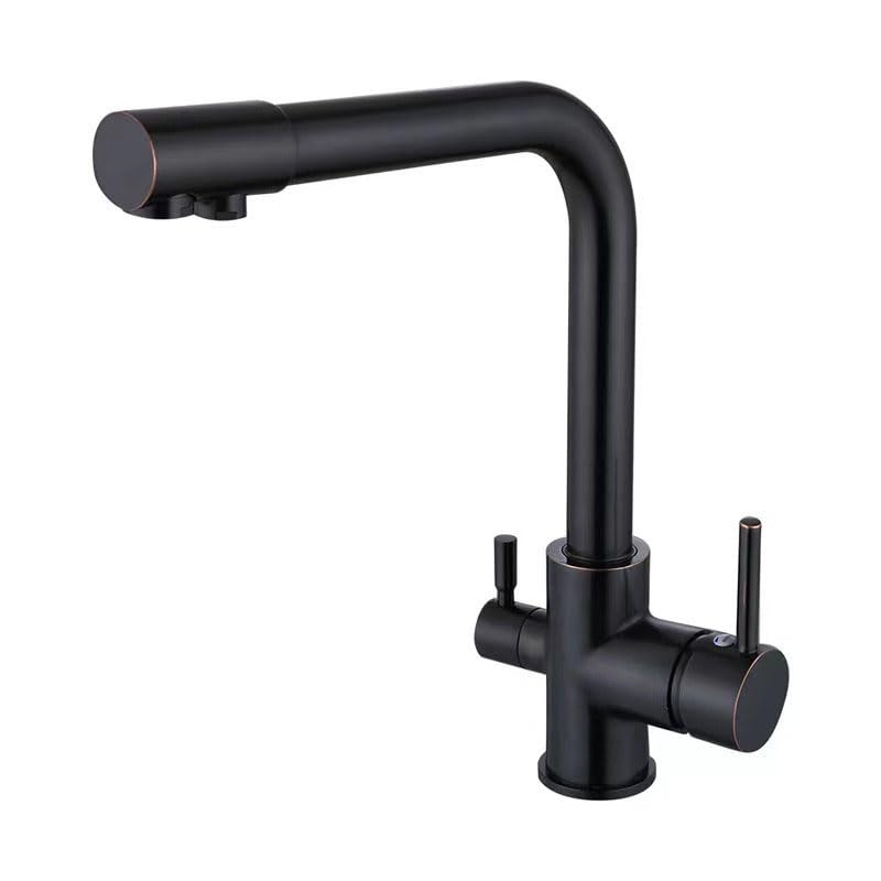 Mitigeur 3 voies ZR98US avec bec rotatif pour filtre à eau de cuisine