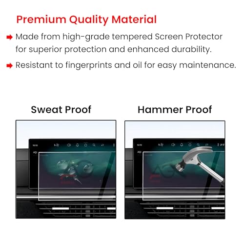 Image of Screen Guard For TATA CURVV 2024 | 12.3 INCH INFOTAINMENT + INSTRUMENT CLUSTER + STEERING + AC Protector | TataCurvv Car Digital Display Accessories [Not Tempered Glass]