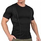 KSADZAIE Concealed Carry Shirts for Men, Shadow Carry Tee Shirt