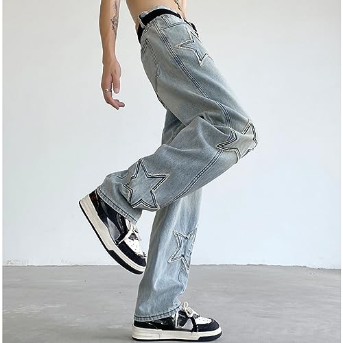 Y2K Baggy Jeans Grunge Goth Emo Cargo Pants Star Patchwork Fairycore Demin Cloting Jogger Hiphop Tripp Streetwear4