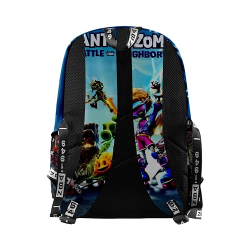 ISaikoy Anime Plants vs. Zombies Backpack Daypack Laptop Bag 3D Printing School Bag Bookbag 72