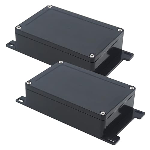 Miniatura 19 de Zulkit Caja de conexiones de plástico ABS a prueba de polvo impermeable IP65 cajas eléctricas universales recinto de proyecto con oído fijo negro