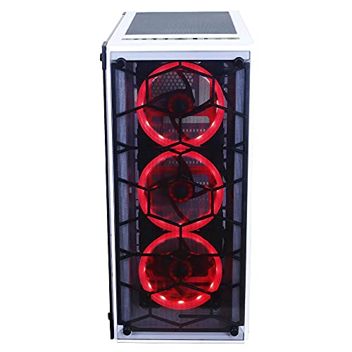 Gabinete Redragon Wheeljack Branco Atx Lateral De Vidro Temperado Sem Cooler E Sem Fonte - Gc-606Wh