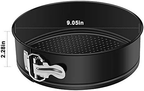 MASSUGAR 9 Inch Springform Pan Nonstick - Cheesecake Pan with Removable Bottom/Leakproof - Round Cake Pan with 50 Pcs Parchment Paper Liners - Fits 6 Qt 8 Qt Pressure Cooker - Thumbnail 5