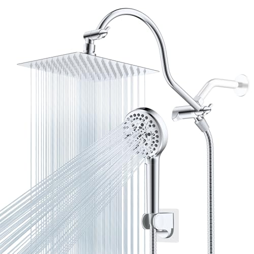 Hibbent All Metal cUPC Certified High Pressure Rainfall 8'' Shower Head
