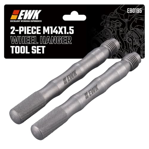 EWK M14x1.5 Wheel Alignment Pin, 2-Piece Wheel Hanger & Rim Stud Guide for BMW Mercedes Audi VW, Faster One-Person Tire Changes