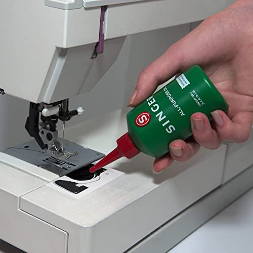 Inceler Singer All Purpose Sewing Machine Oil, 3.38-Fluid Ounce, Bundle With Singer Sewing Machine Needles 2020 Red Band Size 14/90 (10 Count). Fits All ''Household'' Sewing Machines . #TOP2